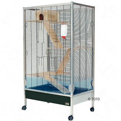Essegi Venezia Voliere fuer Kleintiere - silber L 85 x B 55 x H 147 cm