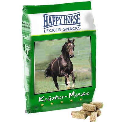 Happy Horse Lecker Snack Kraeuter Minze - Kraeuter & Minze 1 kg