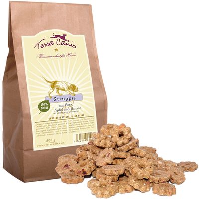 Terra Canis Struppis Dog Biscuits - Duck Apple & Banana 500 g