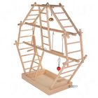Aire de jeu échelles en bois, grand modèle