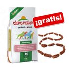 Almo Nature 12 kg + salchichas de avestruz Canibit ¡gratis!