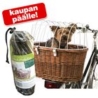 Aumüller-pyöräilykori kehikolla + suojapeite kaupan päälle!