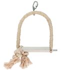 Balançoire en sisal pour oiseaux avec perchoir