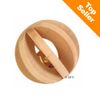 Balle en bois pour rongeur avec grelot