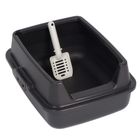 Bandeja higiénica para gatos con borde elevado