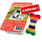 Barquettes Naturediet 12 x 390 g + os en peluche multicolore