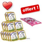 Barquettes Yarrah 18 x 100 g + coussin de jeu offert