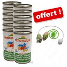 Boîtes Almo Nature 12 x 140 g + Jouet Souris Egypt offert !