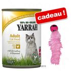 Boîtes Yarrah 18 x 400/405 g + jouet Kong Wild Tails