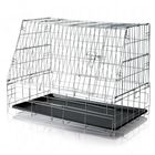 Cage de transport pour chien avec une face inclinée