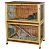 Cage pour lapin et cochon d'Inde Indoor