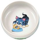 Ceramic Cat Bowl with Cartoon 0.3 l