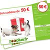 Chèque cadeau zooplus d'une valeur de 50 €