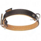 Collier en cuir pour chien Heim, marron / cognac