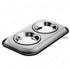 Comedero para gatos de acero inoxidable