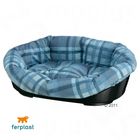 Corbeille pour chat Sofà livrée avec un coussin bleu