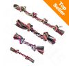 Corde à noeuds multicolore pour chien