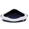 Corner Litter Box with Rim