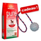 Croquettes Meradog 12,5/15 kg + balle avec corde