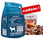 Croquettes Nutrivet Instinct 12 kg + mini-friandises !