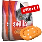 Croquettes Smilla 2 x 4 kg + panier pour chat offert !