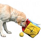 Dé en peluche pour chien avec 4 balles de jeu