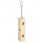 Dřevěný blok na snacky plněný mandlemi, 25 cm