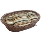Dog Basket with Cuddly Pillow