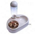 Double Food Bowl with Water Dispenser