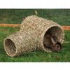 Double tunnel en herbe pour rongeur et lapin
