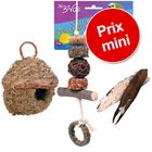 Ensemble d'accessoires naturels pour oiseaux
