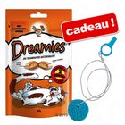 Friandises Dreamies 5 x 60 g + canne à pêche offerte !