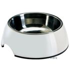 Gamelle pour chien en mélamine, blanc