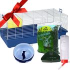 Gift Set: Cage & Accessories for Dwarf Rabbits & Guinea Pigs
