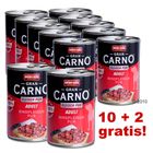 10 + 2 gratis! 400 g Animonda GranCarno