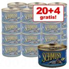 20 + 4 gratis! Schmusy Pesce 24 x 100 g