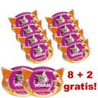 8 + 2 gratis! - Whiskas przysmaki dla kota
