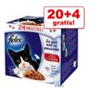 20 + 4  gratis! 24 x 100 g Felix