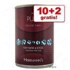 10 + 2 gratis! 12 x 400 g Herrmanns Bio Carne