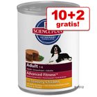 10 + 2 gratis! 12 x 370 g Hill's Canine