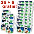 26 + 6 gratis! 32 x 100 g  Megapack Felix miseczki