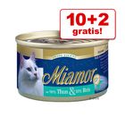 10 + 2  gratis! 12 x 100 g Miamor Feine Filets