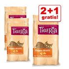 2 + 1 gratis! 3 x 50 g Tigeria katte-tabs, Happy Hearts