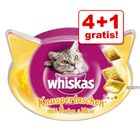 4 + 1 gratis! 5 x 60 g Whiskas Temptation Pollo & Formaggio