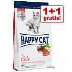1 + 1 gratis! 2 x 1,8 kg Happy Cat La Cuisine