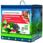 Grau Katzenfutter Premium