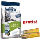 Happy Cat Fit & Well 4kg + pâte Gimpet goût fromage offerte!