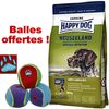 Happy Dog Supreme 15/12,5 kg + balles de jeu colorées !