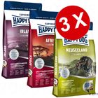 Happy Dog Supreme Tour du monde des saveurs, 3 x 4 kg
