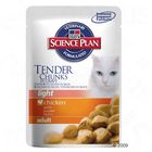 Hill's Feline Adult Tender Chunks Light i poser 6 x 100 g